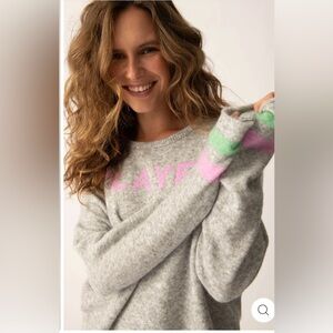 PJ Salvage New Happiest On The Court Pickleball Player's Snuggle Sweater